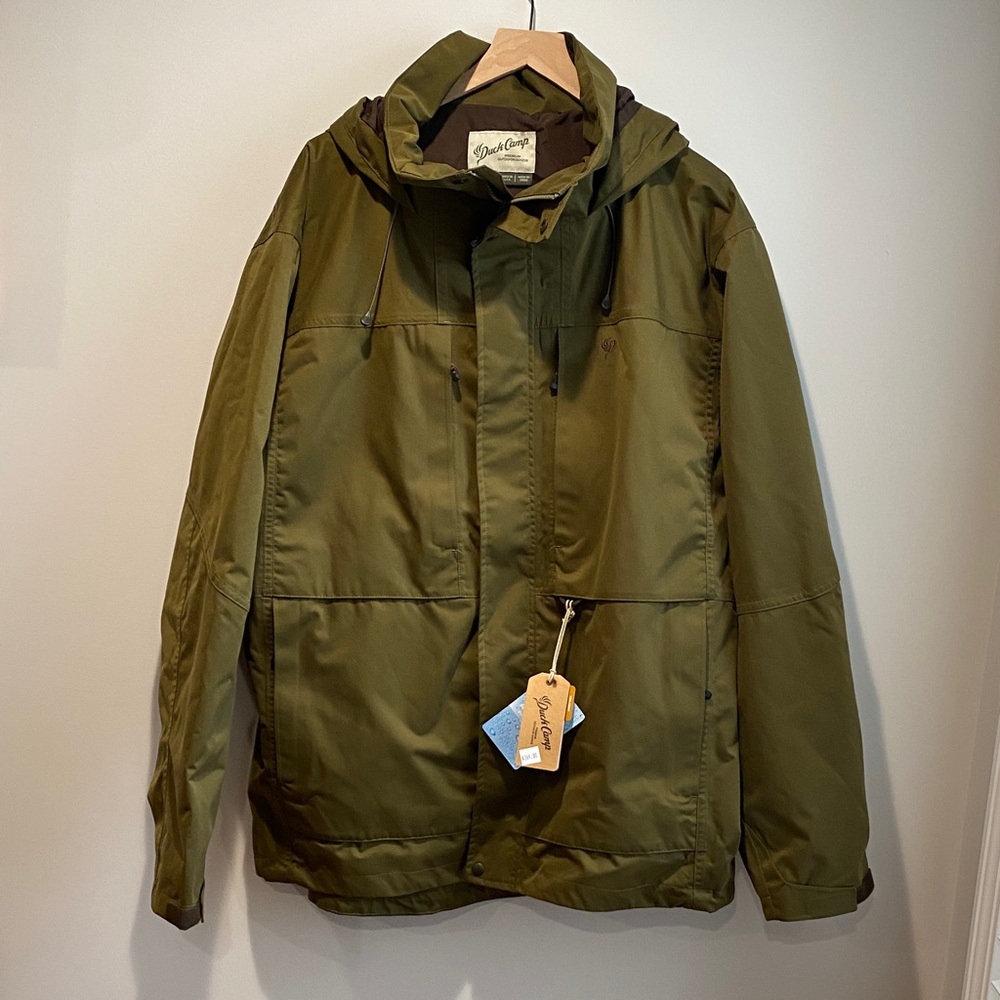 Men's Olive Hooded Field Jacket